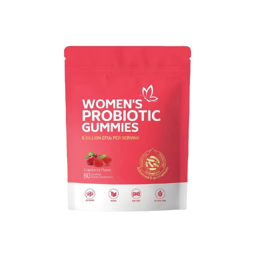 Hot Sales Oem Women'S Probiotic Gummies Feminine Balance Ph Gummies for Healthy Odor with Cranberry Prebiotics Vegan 60 Counts